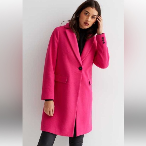 BCBGMaxAzria Bold Fuchsia Blazer Coat